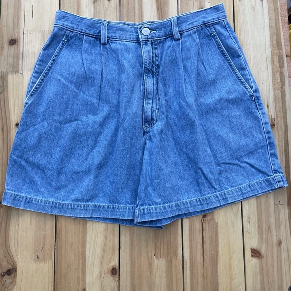 😍vintage Casual Blue Denim Shorts - Picture 1 of 5